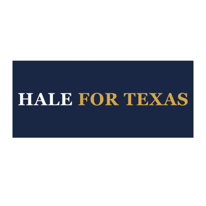 Hale for Texas Bumper Sticker 8.5x3.6 (Set of 2)